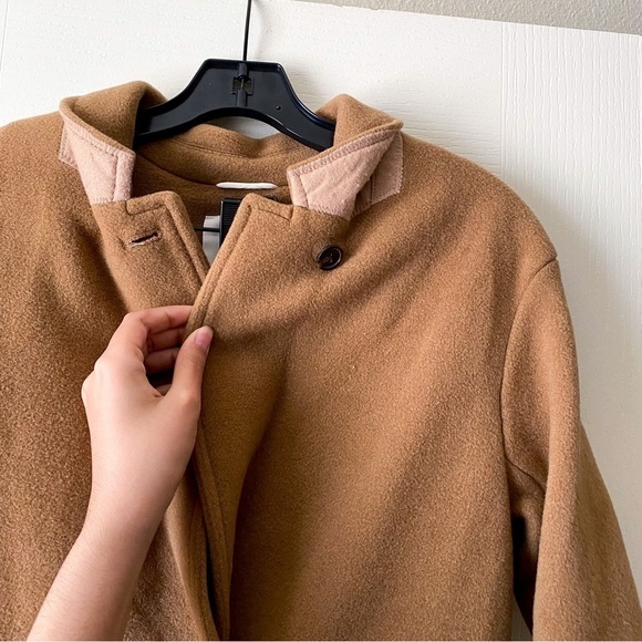 Aritzia Coat Lyon Double-Breasted Wool Italian Virgin Short 1 EUC - Picture 7 of 9